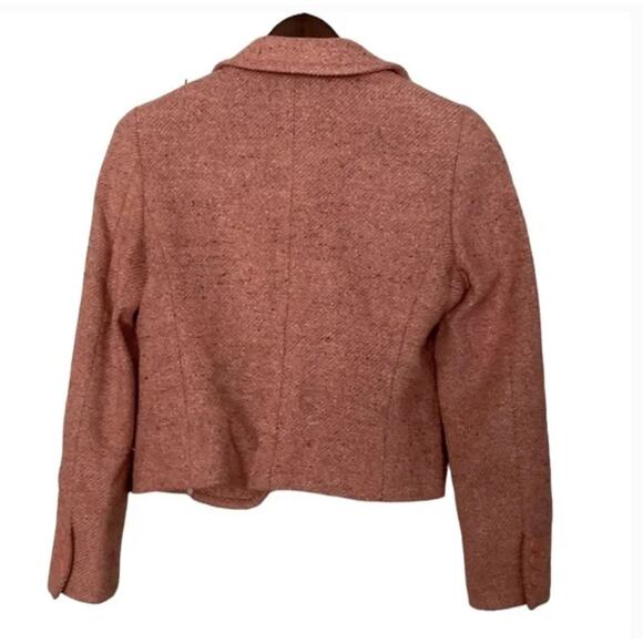 Moschino Pink Tweed Wool Blazer Sz 8 - Picture 7 of 7
